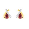 Boucles d'oreilles femme - Rubis - Or 18 Carats - vue V1