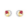 Boucles d'oreilles femme - Rubis - Or 18 Carats - vue V1