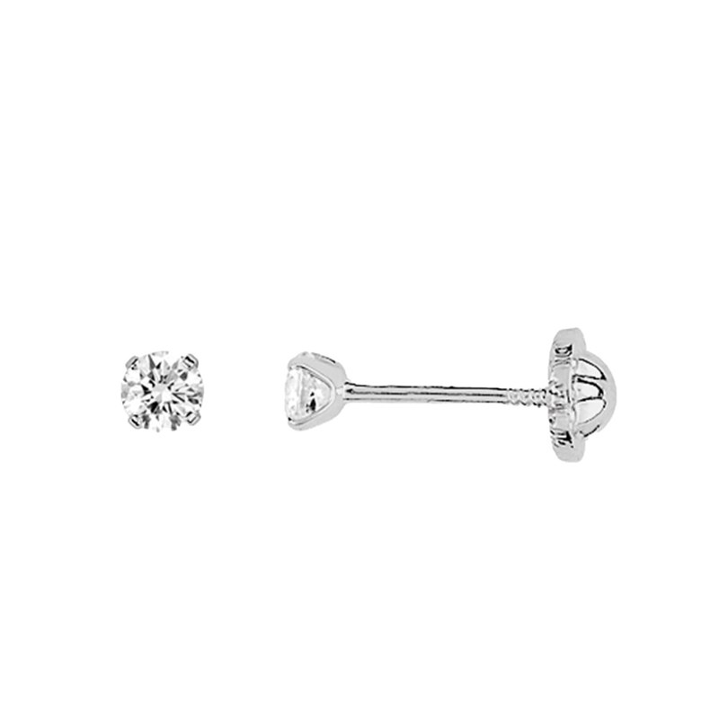 Boucles d'oreilles femme - oxyde de zirconium - Or 18 Carats