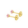 Boucles d'oreilles femme - oxyde de zirconium - Or 18 Carats - vue V2