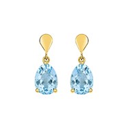 Boucles d'oreilles femme - Topaze - Or 18 Carats