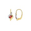 Boucles d'oreilles femme - Rubis - Or 18 Carats - vue V1