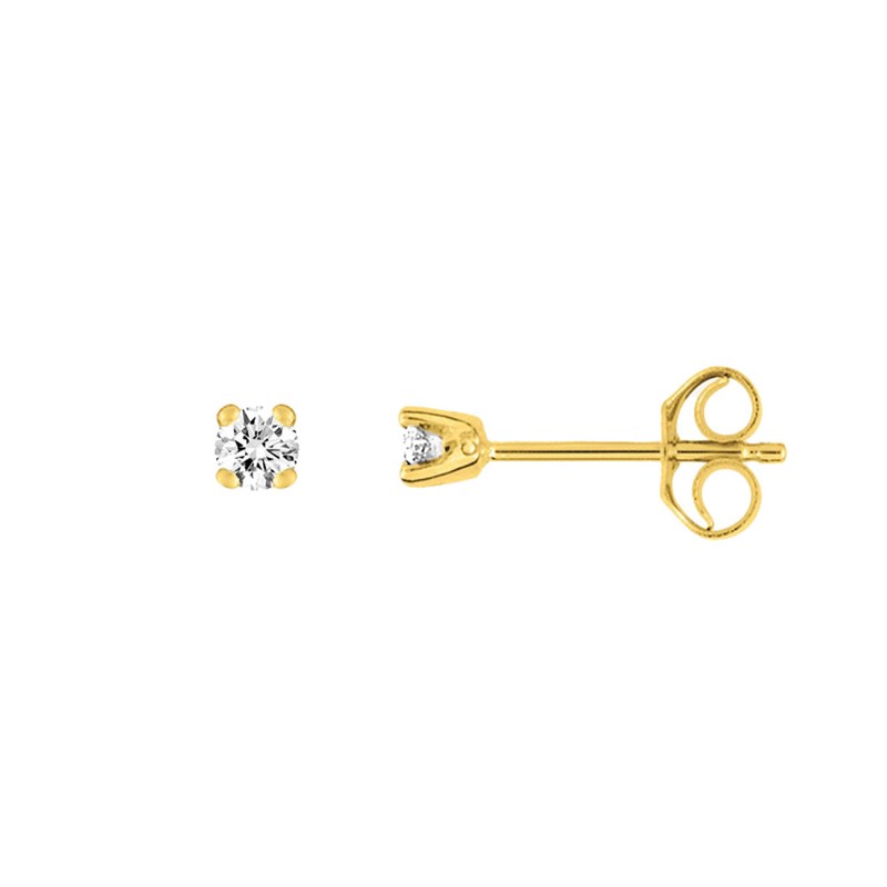 Boucles d'oreilles femme - Diamant - Or 18 Carats