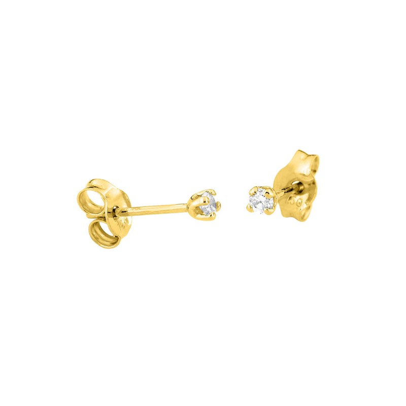 Boucles d'oreilles femme - Diamant - Or 18 Carats - vue 2