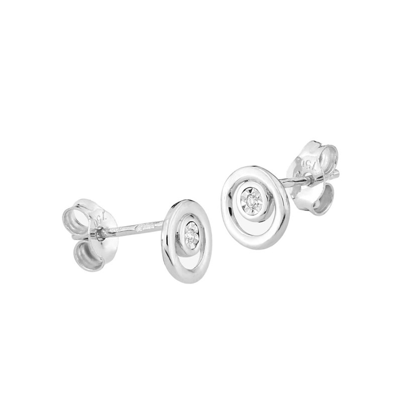 Boucles d'oreilles femme - Diamant - Or 18 Carats - vue 2