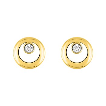 Boucles d'oreilles femme - Diamant - Or 18 Carats