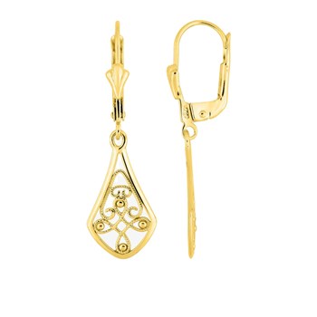 Boucles d'oreilles pendantes Femme - Or 18 Carats