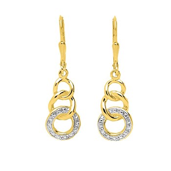Boucles d'oreilles Femme pendantes - Or 18 Carats
