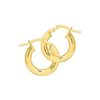 Créoles lisses Femme - Or 18 Carats - Diamètre 10mm