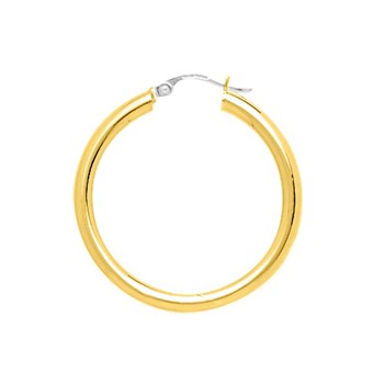 Créoles lisses Femme - Or 18 Carats - Diamètre 25mm