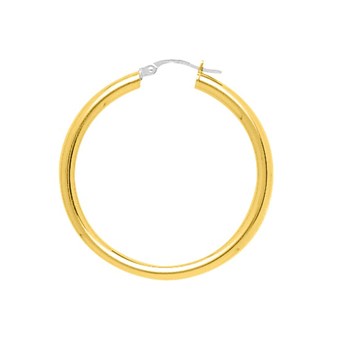 Créoles lisses Femme - Or 18 Carats - Diamètre 30mm