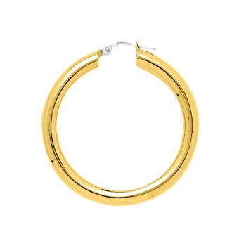 Créoles lisses Femme - Or 18 Carats - Diamètre 30mm