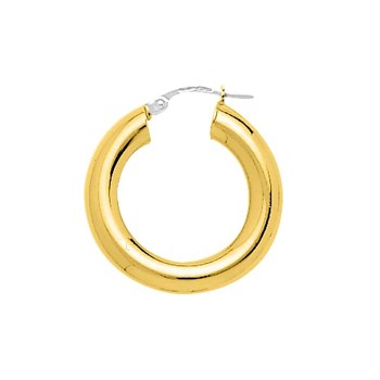 Créoles lisses Femme - Or 18 Carats - Diamètre 15mm