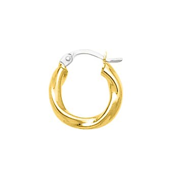 Créoles torsadées Femme - Or 18 Carats - Diamètre 10mm