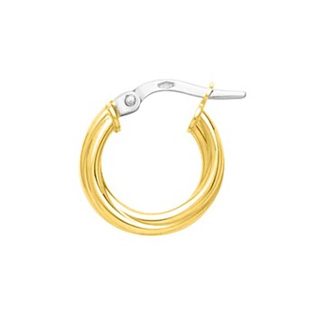 Créoles torsadées Femme - Or 18 Carats - Diamètre 10mm