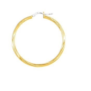 Créoles torsadées Femme - Or 18 Carats - Diamètre 35mm