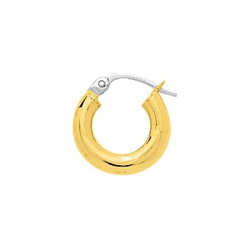 Créoles lisses Femme - Or 18 Carats - Diamètre 8mm