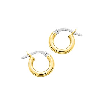 Créoles lisses Femme - Or 18 Carats - Diamètre 6mm