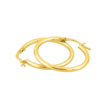 Créoles lisses Femme - Or 18 Carats - Diamètre 20mm