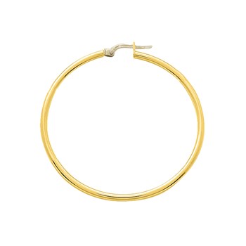 Créoles lisses Femme - Or 18 Carats - Diamètre 40mm