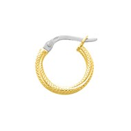 Créoles fantaisie Femme - Or 18 Carats - Diamètre 10mm
