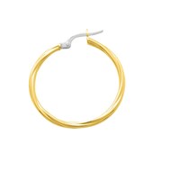 Créoles torsadées Femme - Or 18 Carats - Diamètre 25mm