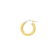 Créoles lisses Femme - Or 18 Carats - Diamètre 10mm