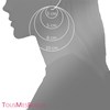 Créoles fantaisie Femme - Or 18 Carats - Diamètre 22mm - vue V2