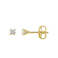 Boucles d'oreilles Femme - Or 18 Carats - Diamant 0,14 Carats