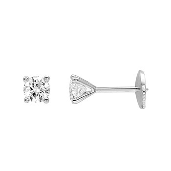 Boucles d'oreilles Femme - Or 18 Carats - Diamant 0,36 Carats