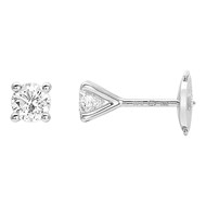 Boucles d'oreilles Femme - Or 18 Carats - Diamant 0,6 Carats