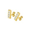 Boucles d'oreilles Femme - Oxyde de zirconium - Or 18 Carats - vue V2