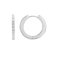 Créoles Femme - Or 18 Carats - Diamant 0,15 Carats
