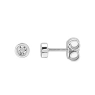 Boucles d'oreilles Femme - Or 18 Carats - Diamant 0,01 Carats