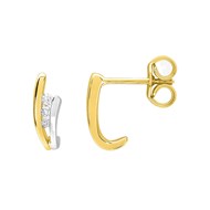 Boucles d'oreilles Femme - Or 18 Carats - Diamant 0,06 Carats