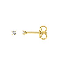 Boucles d'oreilles Femme - Or 18 Carats - Diamant 0,06 Carats