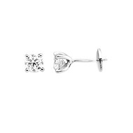 Boucles d'oreilles Femme - Or 18 Carats - Diamant 0,9 Carats