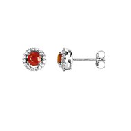 Boucles d'oreilles Femme - rubis - Or 18 Carats