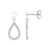 Boucles d'oreilles pendantes Femme - Oxyde de zirconium - Or 18 Carats - vue V1