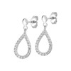 Boucles d'oreilles pendantes Femme - Oxyde de zirconium - Or 18 Carats - vue V2