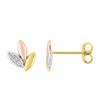 Boucles d'oreilles Femme - Or 18 Carats - Diamant 0,04 Carats - vue V1
