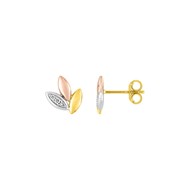 Boucles d'oreilles Femme - Or 18 Carats - Diamant 0,04 Carats