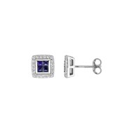 Boucles d'oreilles Femme - Or 18 Carats - Diamant 0,2 Carats