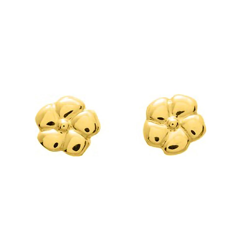 Boucles d'oreilles Enfant - Or 18 Carats - Fleur