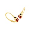 Boucles d'oreilles Enfant - Or 18 Carats - Coccinelle - vue V2