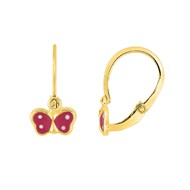 Boucles d'oreilles Enfant - Or 18 Carats - Papillon