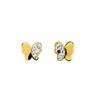 Boucles d'oreilles Enfant - Or 18 Carats - Papillon - vue V1