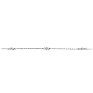 Bracelet Femme - Or 18 Carats - Diamant 0,11 Carats - Longueur : 18 cm