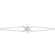 Bracelet Femme - Or 18 Carats - Diamant 0,08 Carats - Longueur : 18 cm