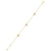Bracelet Femme - Or 18 Carats - Diamant 0,06 Carats - Longueur : 18 cm - vue V2